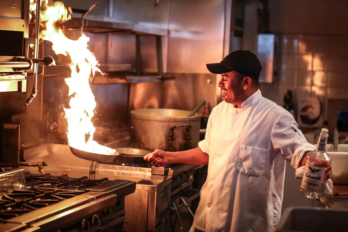 La cocina en acción